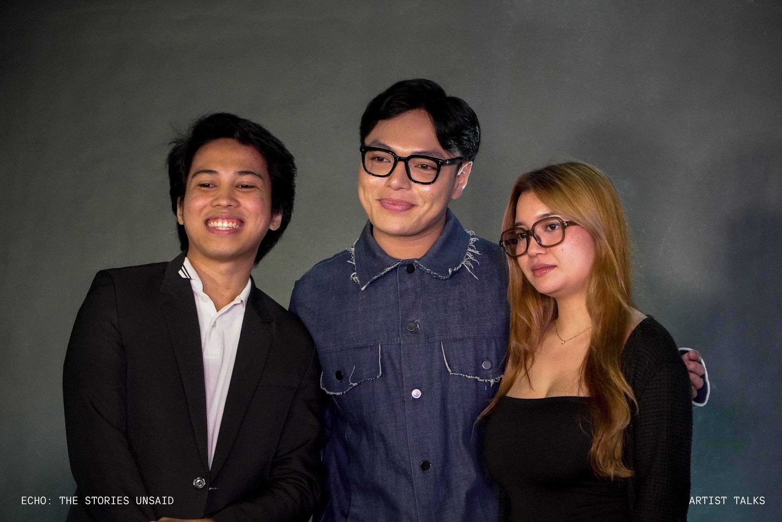 John Benedict with fellow speakers at Artist Talks