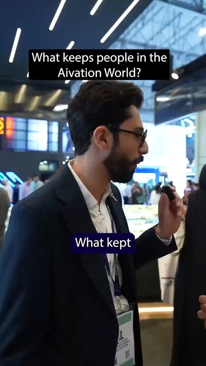 Interview recorded at an aviation show