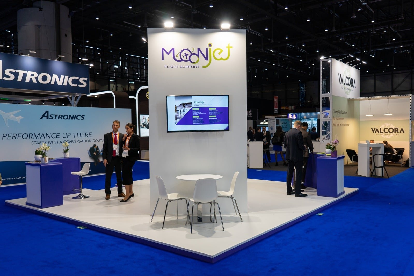 Moonjet exhibition stand