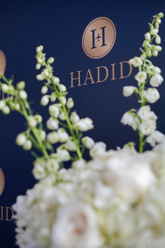 Hadid branded table setting